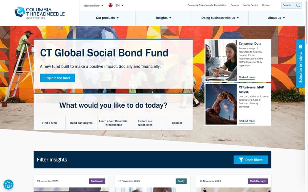 Columbia Threadneedle Investments website.